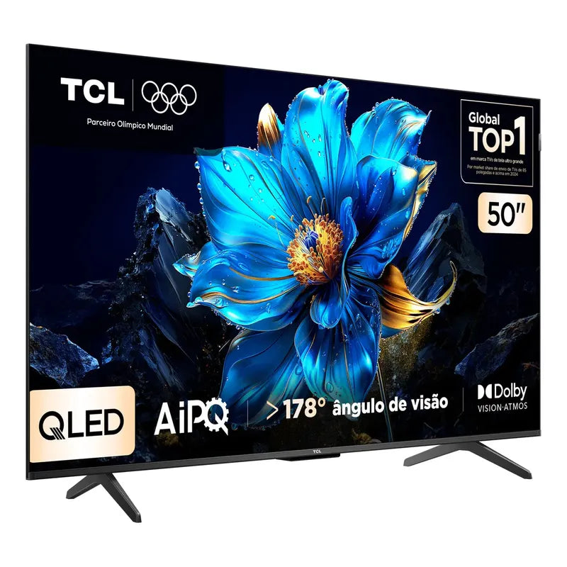 TCL 50 Polegadas QLED 4K + Dolby Atmos Dolby Vision 50P7K