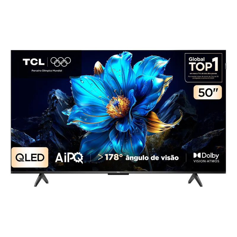 TCL 50 Polegadas QLED 4K + Dolby Atmos Dolby Vision 50P7K