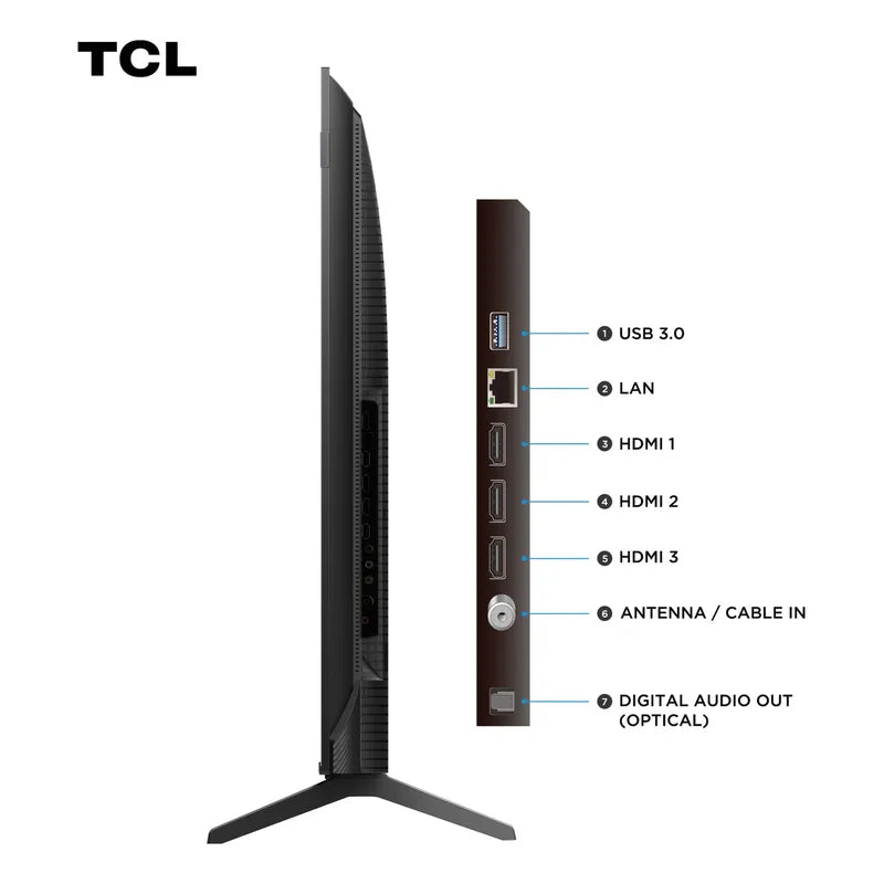 TCL 50 Polegadas QLED 4K + Dolby Atmos Dolby Vision 50P7K